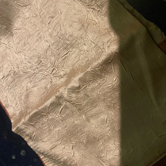 LAFAYETTE 148 NEW YORK VELVET-TRIM WINE CHAMPAGNE VNTG PINK MAUVE SLIM Scarf - Picture 9 of 10